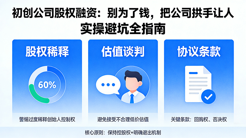 初创公司股权融资:别为了钱,把公司拱手让人(实操避坑全指南).jpg